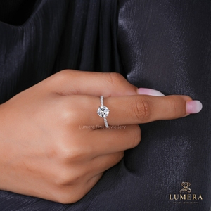 Bague élégante classique réglable 1,30 CT à 6 griffes avec diamant de laboratoire certifié taille ronde, bijoux pour femme à porter au quotidien - Product Image 1