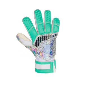 Guantes de Portero de Fútbol, de Cuero, Completos, Antideslizantes, Transpirables, con Correa de Muñeca Ajustable, Unisex, para Deportes - Product Image 2