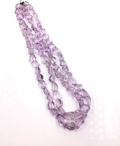 Collar de piedras preciosas facetadas de amatista natural para la elaboración de joyería fina - Product Image 5