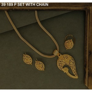 Fashion Pendant Necklace Gold-Plated Necklace for Women <b>Wedding</b> Jewelry Luxury Earrings Necklace Jewelry Set for Woman Jewelry - Product Image 5