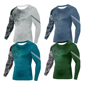 เสื้อรัดรูปกันแดดระบายอากาศสำหรับคนท้องแบบสั่งทำพิเศษของ Kivotech  แบบแขนยาวพิมพ์ลายสำหรับผู้ชาย - Product Image 3