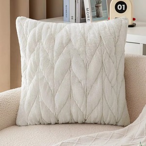Funda de Cojín Cuadrada de Piel Sintética con Patrón Geométrico, Estilo Nórdico, Decoración del Hogar, Funda de Almohada 100% Algodón - Product Image 1