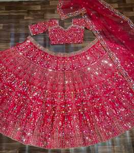 Indian Ethnic Designer <b>Sequins</b> Work Partywear Lehenga Choli for Wedding <b>Party</b> and Festive Functions for Women Trendy Outfit - Product Image 6