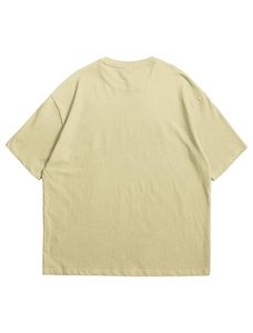 Ropa Urbana Juvenil de Colores Vibrantes, Estilo Moderno, Camiseta Extra Grande para Hombre, Diseño Holgado de Manga Ancha - Product Image 1