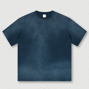 T-shirt en coton pour homme, style streetwear, personnalisé, 250 GSM, effet délavé vintage, t-shirt lourd, coupe ample, t-shirts vierges de haute qualité - Product Image 5