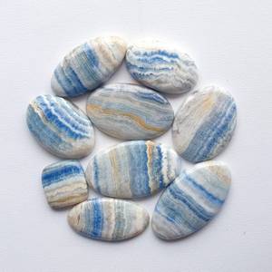 Blue Scheelite Gemstone bulk Lot, Natural Loose Crystals, Jewelry Making Supply , Natural Blue Scheelite Cabochon Wholesale Bulk - Product Image 1