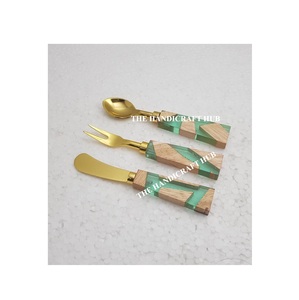 Quality Design Cheese <b>Set</b> Kitchen Utensil Cutlery <b>Set</b> Stainless Steel Cheese <b>Set</b> Wood Resin Handle At very best factory Price - Product Image 1