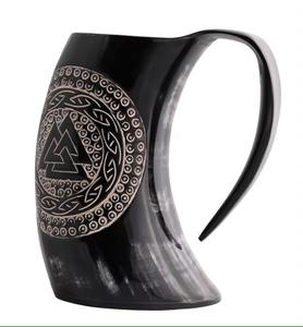 Grand Chignon à Boire Viking de Grande Capacité, Tasse à Bière Rustique Médiévale – Fournisseur - Product Image 2