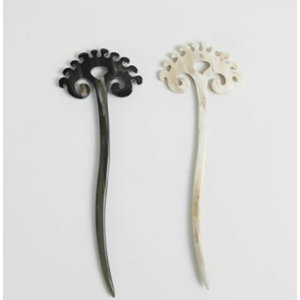 Élégante Pince à Cheveux Faite Main en Acétate de Cellulose Effet Corne pour Femme, Accessoire de Coiffure de Mariage - Product Image 1