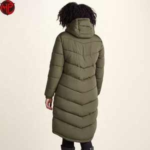 Manteau long en duvet pour femme, veste matelassée à capuche, imperméable, vêtements d'extérieur d'hiver, logo personnalisé, veste longue matelassée d'hiver pour femme - Product Image 6