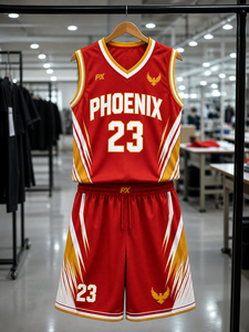 Conjunto de Uniforme de Baloncesto Profesional, Diseño Personalizado de Camiseta y Pantalones Cortos, Kit Deportivo Transpirable y Ligero de Poliéster para Equipos Masculinos - Product Image 6