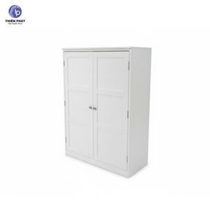 Meuble de rangement supérieur à portes à panneaux moderne et durable pour salon et cuisine - Product Image 2