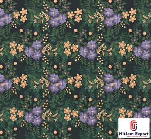 Fabricant de tissus imprimés numériquement en polyester doux personnalisés pour robes, vêtements et produits textiles de maison - Product Image 2