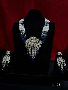 Classic American Diamond Bridal Jewelry <b>Set</b> Two-Piece <b>Necklace</b> <b>and</b> <b>Earrings</b> for Wedding Fashionable Classic Style - Product Image 2