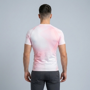 Custom Half Sleeve Compression Shirt for Men Sports Training Gym Workout Quick Dry Athletic Performance Top - Product Image 2