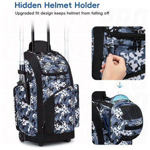 Mochila de Béisbol Personalizable para Hombre, Bolsa de Equipamiento Deportivo para Viajes en Equipo con Almacenamiento para Raquetas, Soporte para Bate, Gran Capacidad, Impermeable - Product Image 4
