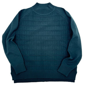 เสื้อสเวตเตอร์ไหมพรมอะคริลิกผู้ชาย คอวี แขนยาว สีพื้น ทรงปกติ ปลายแขนและชายเสื้อแบบริบ สำหรับฤดูใบไม้ร่วง - Product Image 2