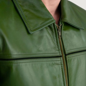 Chaqueta de Cuero Casual para Hombre, MOQ Bajo, Nueva Colección 2026, Diseño Sólido a la Moda, Precio Razonable - Product Image 5