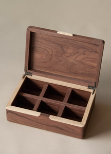 Acacia Wood Storage <b>Box</b> for Decor Jewelry Tools or Keepsake Handmade Bohemian Style - Product Image 3