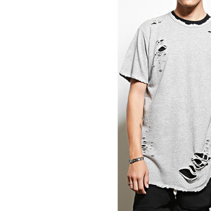 Custom logo <b>T</b>-shirts 100% Cotton Short Sleeve Crew Neck Vintage Distressed Men's <b>T</b> shirt Unisex - Product Image 2