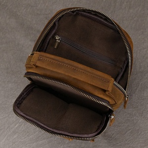 Bolso de Hombro Cruzado de Cuero Genuino con Cremallera Frontal, Estilo Moderno y Novedoso, para Uso Diario, Venta al por Mayor, de Moda, Ligero - Product Image 3