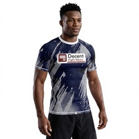 Maillot de compression professionnel pour entraînement BJJ MMA – Vêtement de sport haute qualité en Spandex/Polyester durable, respirant et à séchage rapide