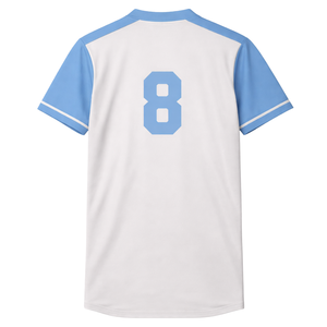 Youth Two <b>Button</b> Custom Baseball Jersey Polyester Team Uniform Sports <b>Shirt</b> Breathable OEM Wholesale Bulk Supplier - Product Image 3
