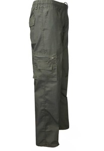 กางเกงขายาวทรงตรงเอวสูงหลายกระเป๋าสำหรับผู้ชาย สไตล์ลำลองแนวสตรีทแวร์ กางเกงคาร์โก้ขนาดใหญ่ ผ้าฝ้าย 100% น้ำหนักเบา พลัสไซส์ - Product Image 5