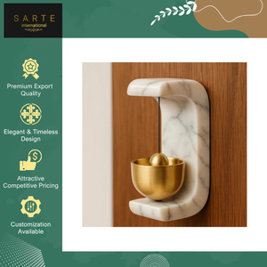 Proveedor Confiable, Calidad Premium, Decoración Espiritual Tradicional y Moderna para el Hogar, Campana de Puerta de Mármol Antigua de Feng Shui, Fundición a Presión - Product Image 6