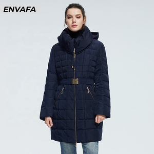 Chaqueta de Invierno Larga y Gruesa Personalizada para Mujer, Chaqueta Acolchada con Capucha, Ropa Exterior Informal de Poliéster - Product Image 3