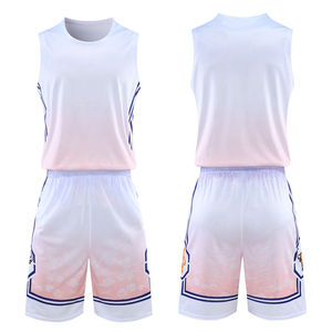 Tenues de basket-ball personnalisées avec noms et numéros d'équipe, contraste de couleurs, tenues de basket-ball très vendues - Product Image 1