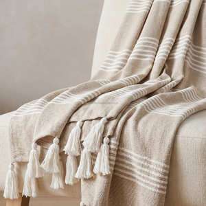 130x170 cm Dusty <b>Pink</b> Boho Throw Blanket Raised Texture Woven <b>Sofa</b> <b>Cover</b> Cozy Farmhouse Decor - Product Image 6