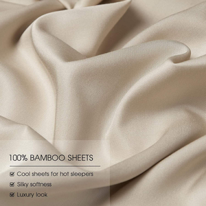100% Organic Bamboo Fiber <b>Sheets</b> Set- Queen Size 300 Thread Count Soft Bed <b>Sheets</b> <b>Flat</b> <b>Fitted</b> <b>Sheet</b> Sets - Product Image 6