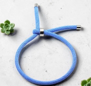 Minimalist Rope Bracelet Adjustable Cord Bracelet for <b>Men</b> Women Stainless Steel Simple Couple Gift - Product Image 3