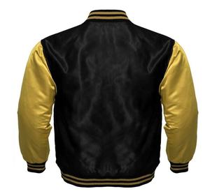 Venta caliente Logotipo de color personalizado hombres seda satén Varsity chaqueta para los hombres de moda al por mayor Varsity chaquetas hechas en Pakistán - Product Image 6