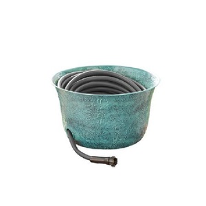 Support de rangement pour tuyau d'arrosage de jardin en fer de haute qualité, finition patine rustique, taille et couleur personnalisables, très vendu - Product Image 4