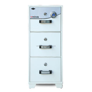Fireproof Filing Cabinet WELKO FRC3 DK White - Product Image 1