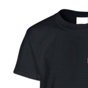 เสื้อยืดคอกลมแขนสั้นสีดำสำหรับวัยรุ่นพร้อมดีไซน์กราฟิกขนาดเล็กสำหรับใส่ไปโรงเรียนทุกวัน สวมใส่สบาย - Product Image 4