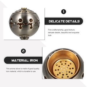 Quemador de incienso aromático indio ecológico de gran venta KW, incensario de carbón Bakhoor con diseño metálico ornamental perforado decorativo - Product Image 6