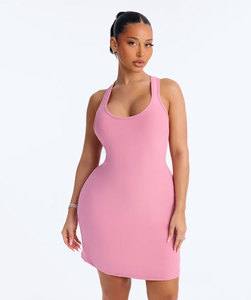Women <b>Pink</b> Color New Fashion Party Maxi <b>Dress</b> Custom Oem Outerwear Summer Casual <b>Dresses</b> For women - Product Image 1