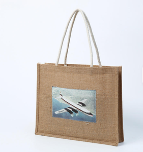 Sac messager en jute personnalisé avec options d'impression, sac bandoulière écologique pour usage promotionnel et commercial - Product Image 3