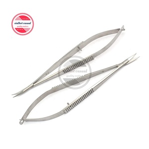 Médico Castroviejo Vascular Micro Tijeras 7 "125 Grados en ángulo Acero inoxidable Primavera Tijera Quirúrgica Inst - Product Image 5