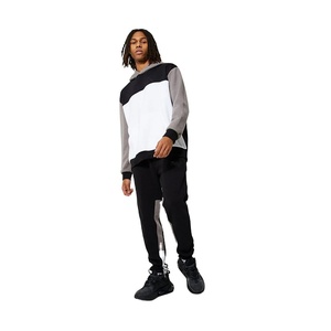 Street Crewneck Cotton Polyester Sportswear Tracksuit Wholesale Custom Tracksuit for Mens Hoodie and Slim Fit Pants Sweatsuits - Product Image 1