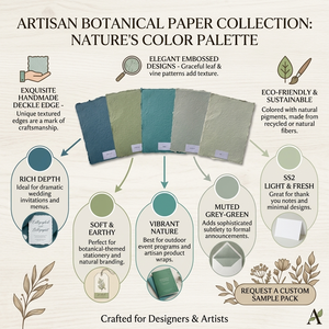 Papier artisanal en coton Khadi Conifer Handmades pour l'écriture, l'impression, l'artisanat, la papeterie, les invitations, l'emballage et les projets artistiques - Product Image 6