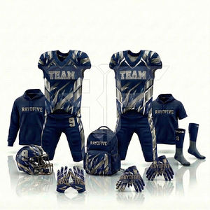 ราคาขายส่ง เสื้อฟุตบอลอเมริกันแขนสั้น ระบายอากาศได้ดี ผลิตจากโพลีเอสเตอร์ 100% ปรับแต่งได้ สำหรับผู้ชาย คุณภาพสูง - Product Image 4