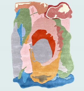 Alfombra de Lana y Viscosa de Alta Gama, Alfombra de Bambú y Seda de Lujo, Hecha a Mano, Diseño Premium - Product Image 3