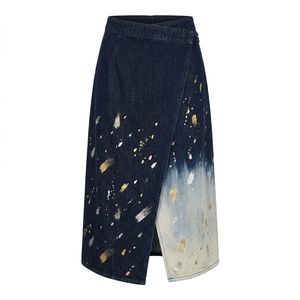 Wholesale Womens Denim <b>Maxi</b> <b>Skirt</b> Light Wash Denim Utility Pocket Custom Label Supplier Wholesale Supply - Product Image 6