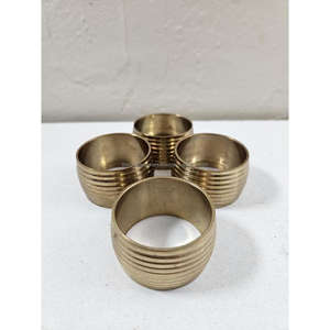 Wedding Decoration Luxury Napkin Ring Set of 2 Gold Brass Tissue Holder Luxury Napkin Rings <b>Bee</b> Designs <b>Gift</b> Sets - Product Image 3