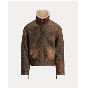 Winter All Color <b>Leather</b> <b>Jacket</b> for Men/<b>Women</b> Fur Collar <b>Vintage</b> Breathable Cotton Knitted Bomber <b>Jacket</b> - Product Image 6
