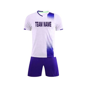 2025 sublimación personalizada 100% poliéster uniformes de fútbol Unisex nuevo diseño Jersey conjunto de fútbol para adultos - Product Image 2
